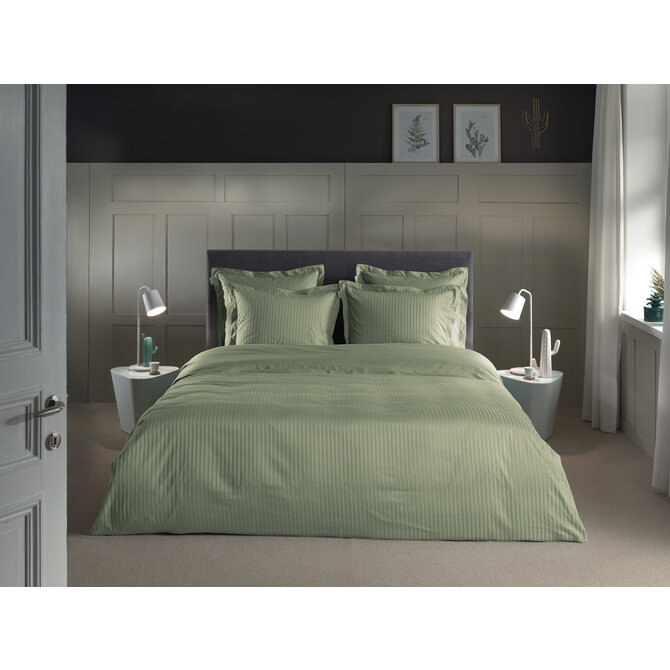 Heckett & Lane Banda housse de couette 200x200x220 Laurel Green