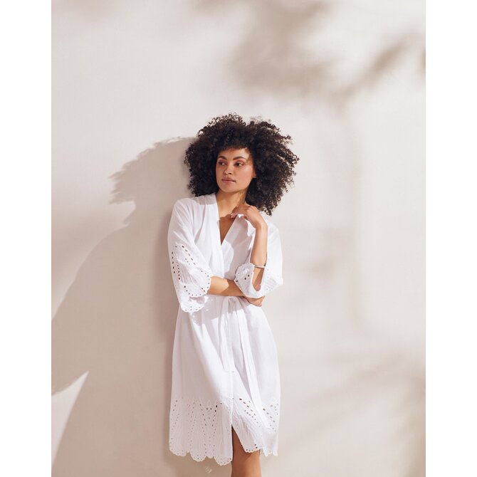 Essenza Sarai Tilia Kimono blanc pur M Essenza Sarai Tilia Kimono blanc pur M
