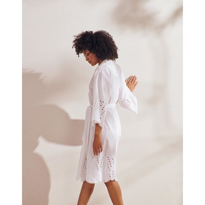 Essenza Sarai Tilia Kimono blanc pur M Essenza Sarai Tilia Kimono blanc pur M