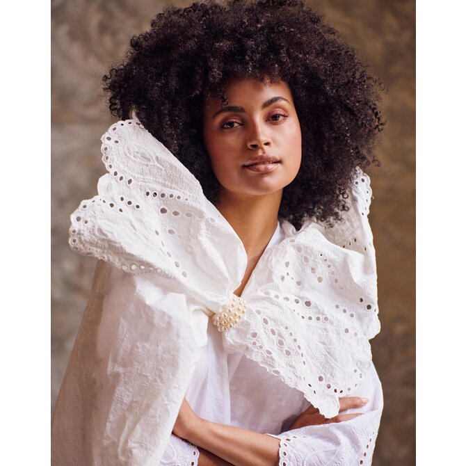 Essenza Sarai Tilia Kimono blanc pur M Essenza Sarai Tilia Kimono blanc pur M