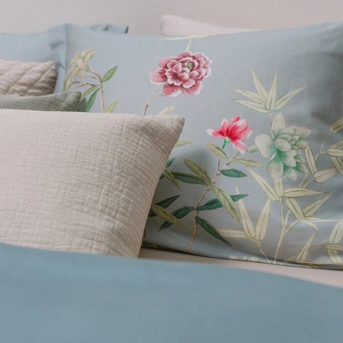 Vandyck Positivity  Pearl Blue Kussensloop (60x70)