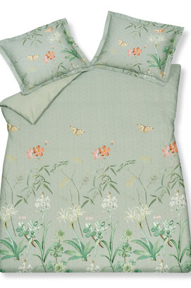 Vandyck Flower Garden Housse de Couette Smoke Green 2 personnes (200x200/220)