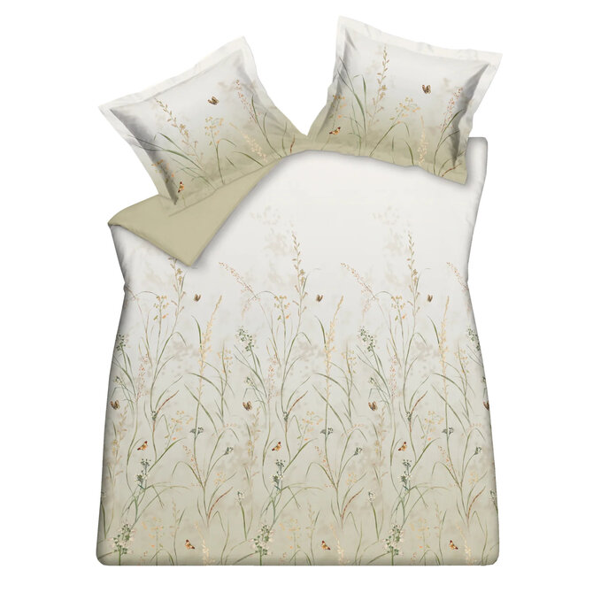 Vandyck Butterflies Housse de couette Light Olive 2 personnes (200x200/220)