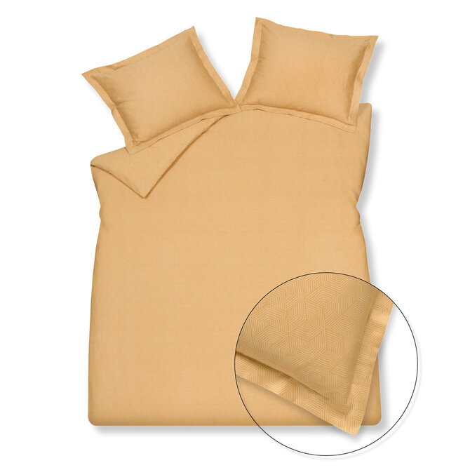 Vandyck Geometrical Housse de Coussin Apricot Blush (60x70)