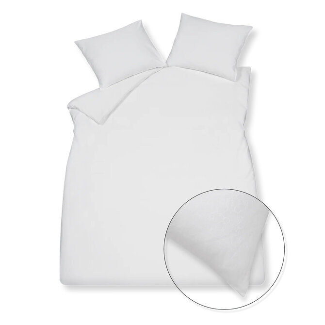 Vandyck Purity Bari Dekbedovertrek White 2-persoons (200x200/220)