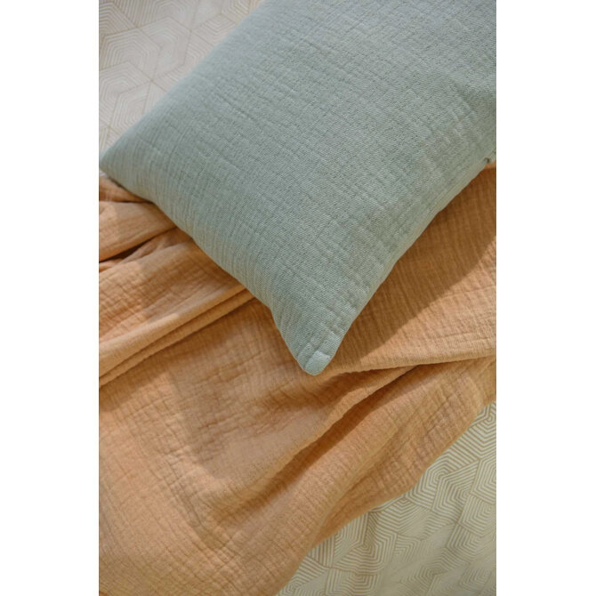 Vandyck Pure 68 G.Dyed  Smoke Green Kussensloop (40x55)