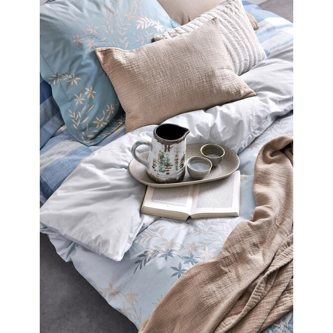 Vandyck Frizzle  Pearl Blue Kussensloop (60x70)