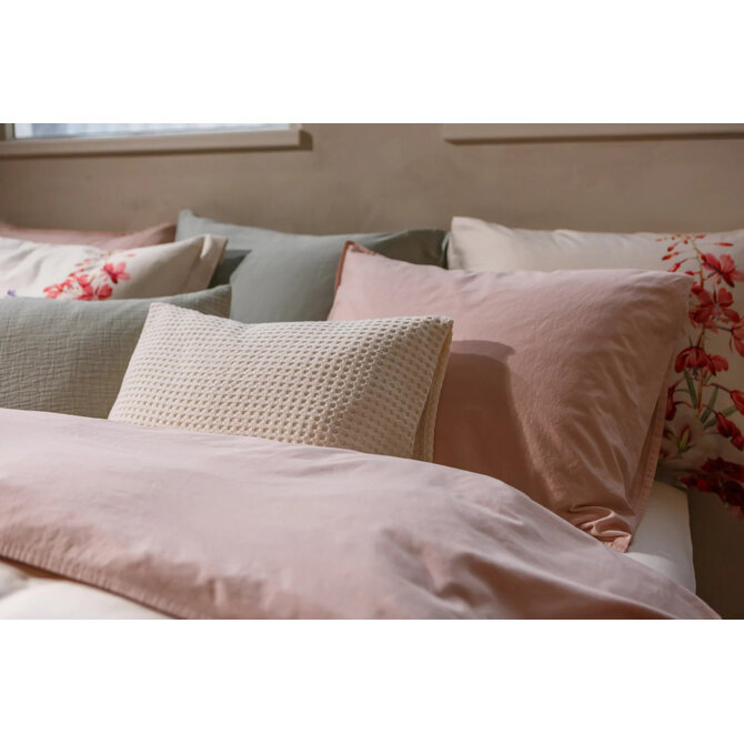 Vandyck Washed Cotton Dekbedovertrek Pale Pink 1-persoons (140x200/220)