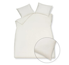 Vandyck Home 98 Housse de Couette en Coton Lyocell Blanc Cassé Lits-jumeaux (240x200/220)