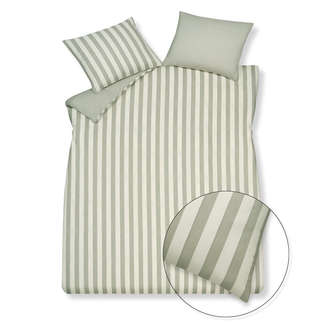 Vandyck Home 97 Coton Tencel Taie d'oreiller Smoke Green (60x70)