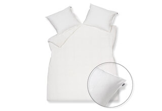 Vandyck Pure 24 Seerzuck. Enveloppe de couette Offwhite double (200x200/220)