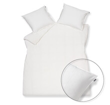 Vandyck Pure 24 Seerzuck. Enveloppe de couette Offwhite 1 personne (140x200/220)