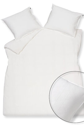 Vandyck Pure 24 Seerzuck. Dekbedovertrek Offwhite 1-persoons (140x200/220)