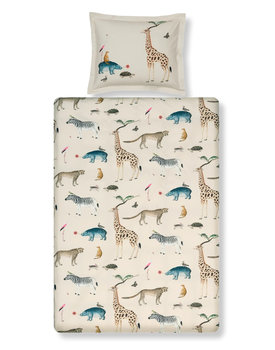 Vandyck Wild Animals Tan Kinderovertrek (120x150) | Bedshop.be