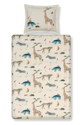 Vandyck Wild Animals  Cream Tan Kussensloop (60x70)