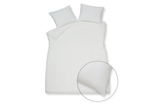 Vandyck Pure 66 Housse de Couette en Coton et Chanvre Offwhite Lits-jumeaux (240x200/220)