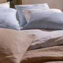 Vandyck Vandyck Pure 66 Coton Chanvre Taie d'oreiller Bleu Poudre (60x70)
