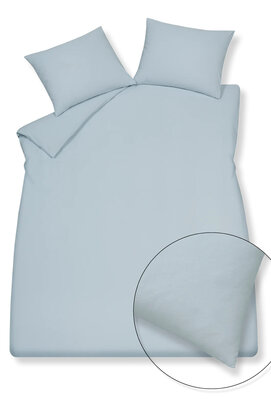 Vandyck Pure 66 Coton Chanvre Housse de Couette Bleu Poudre Lits-jumeaux (240x200/220)