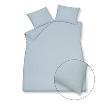 Vandyck Pure 66 Coton Chanvre Housse de Couette Bleu Poudre 2 personnes (200x200/220)