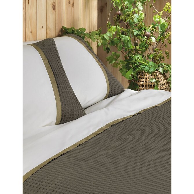 Dommelin  Dekbedovertrek Bari Percal 200tc Leem-Brons 240x200/220 cm