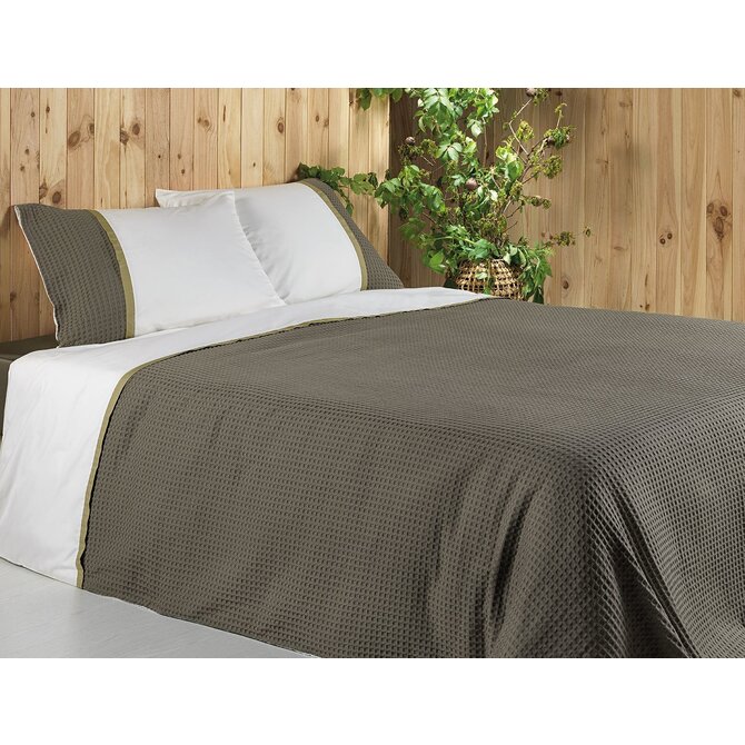 Dommelin Housse de couette Bari Percale 200tc Argile-Bronze 140x200/220 cm