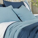 Dommelin Dommelin  Housse de couette Bari Percale 200TC Bleu pastel-Bleu nuit 260x200/220 cm