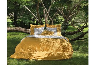 Dommelin  Housse de couette Bari Percale 200TC Écru-jaune ambre 260x200/220 cm