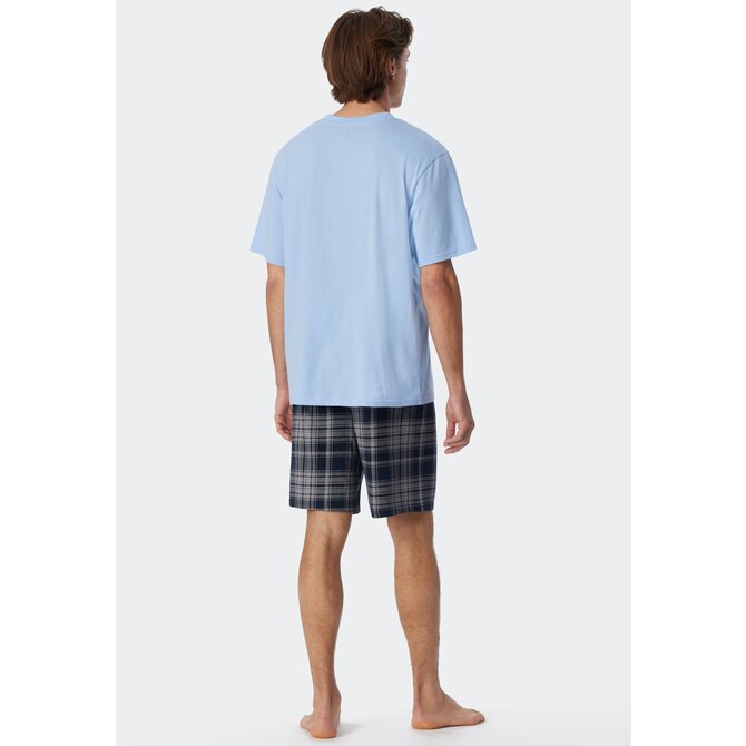 Schiesser Shortama bleu foncé 179114 48/S