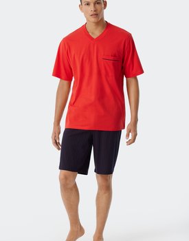 Schiesser Shortama red 179109 64/5XL