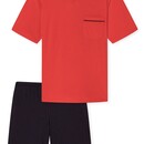 Schiesser Schiesser Shortama rouge 179109 64/5XL