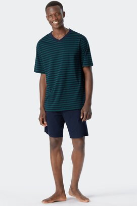 Schiesser Shortama vert foncé 179102 56/XXL