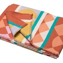 David Fussenegger David Fussenegger LUCA flannel cotton plaid - africa bordure 200x140 cm terracotta