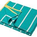 David Fussenegger David Fussenegger LUCA plaid en coton flanelle - rayures 200x140 cm vert menthe