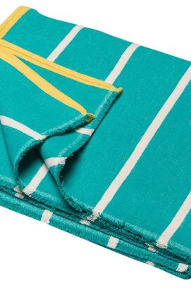 David Fussenegger LUCA flannel cotton plaid - stripes 200x140 cm mint green