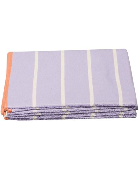 David Fussenegger LUCA flannel cotton plaid - stripes 200x140 cm light violet