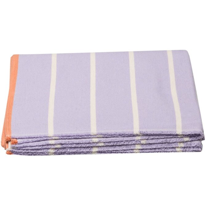 David Fussenegger LUCA flanelle coton plaid - rayures 200x140 cm violet clair David Fussenegger LUCA flanelle coton plaid - rayures 200x140 cm violet clair