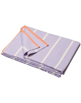 David Fussenegger LUCA flannel cotton plaid - stripes 200x140 cm light violet