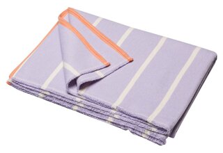 David Fussenegger LUCA flanelle coton plaid - rayures 200x140 cm violet clair