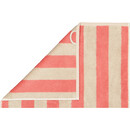 Cawö Cawo Gallery stripes Handdoek 50x100 koralle