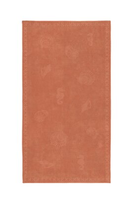 Seahorse Strandlaken Shells Coral Red 100x200