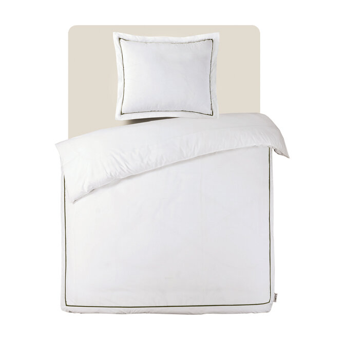 Kayori Yoichi Housse de couette Coton Percale 240x200/220 Blanc