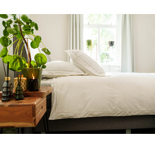 Kayori Setana Housse de couette Coton Percale 140x200/220 Blanc