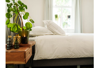 Kayori Setana Housse de couette Coton Percale 140x200/220 Blanc