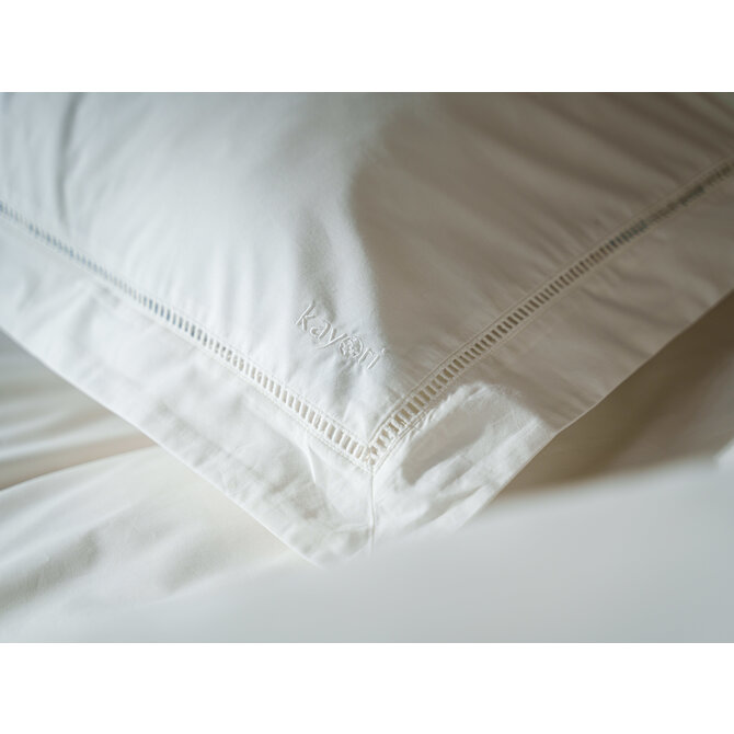 Kayori Setana Housse de couette Coton Percale 140x200/220 Blanc