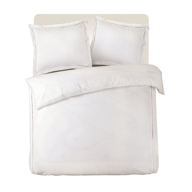 Kayori Setana Housse de couette Coton Percale 140x200/220 Blanc