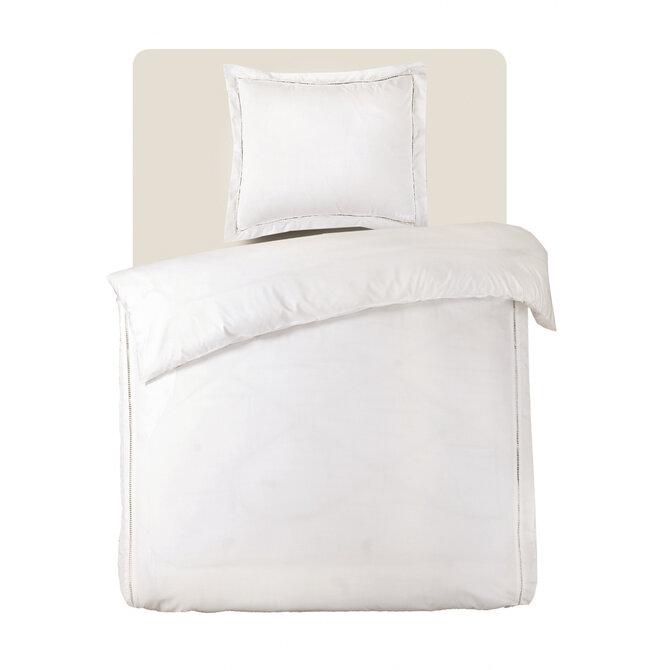 Kayori Setana Housse de couette Coton Percale 140x200/220 Blanc
