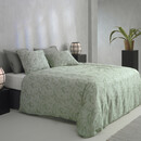 Zo! Home Zo Home Fiori di Satinado Dekbedovertrek 240x200/220 Foam Green