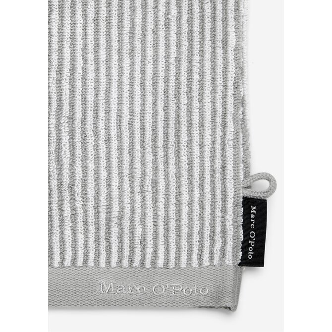 Marc O'Polo Timeless Tone Stripe Washcloth Grey/White 16x22