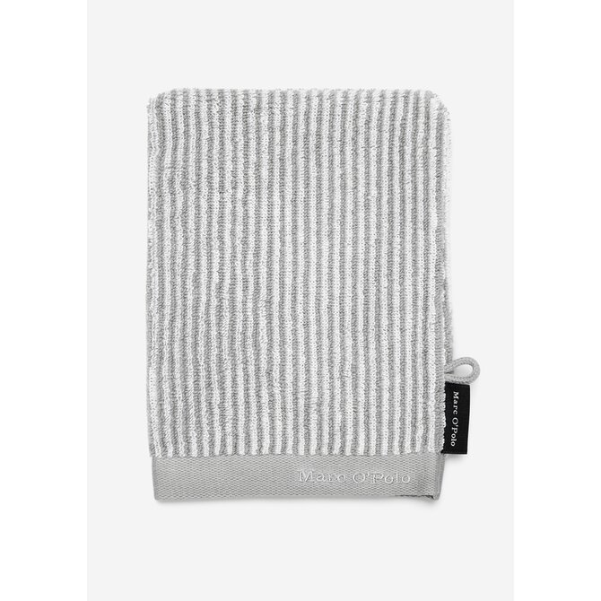 Marc O'Polo Timeless Tone Stripe Washcloth Grey/White 16x22