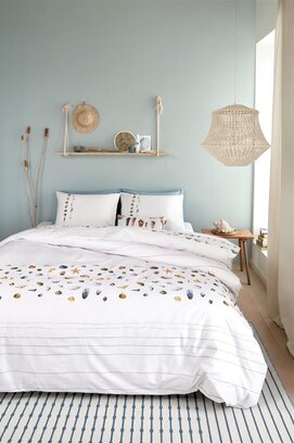 Marjolein Bastin Housse de couette Coquillages Blanc 140x200/220